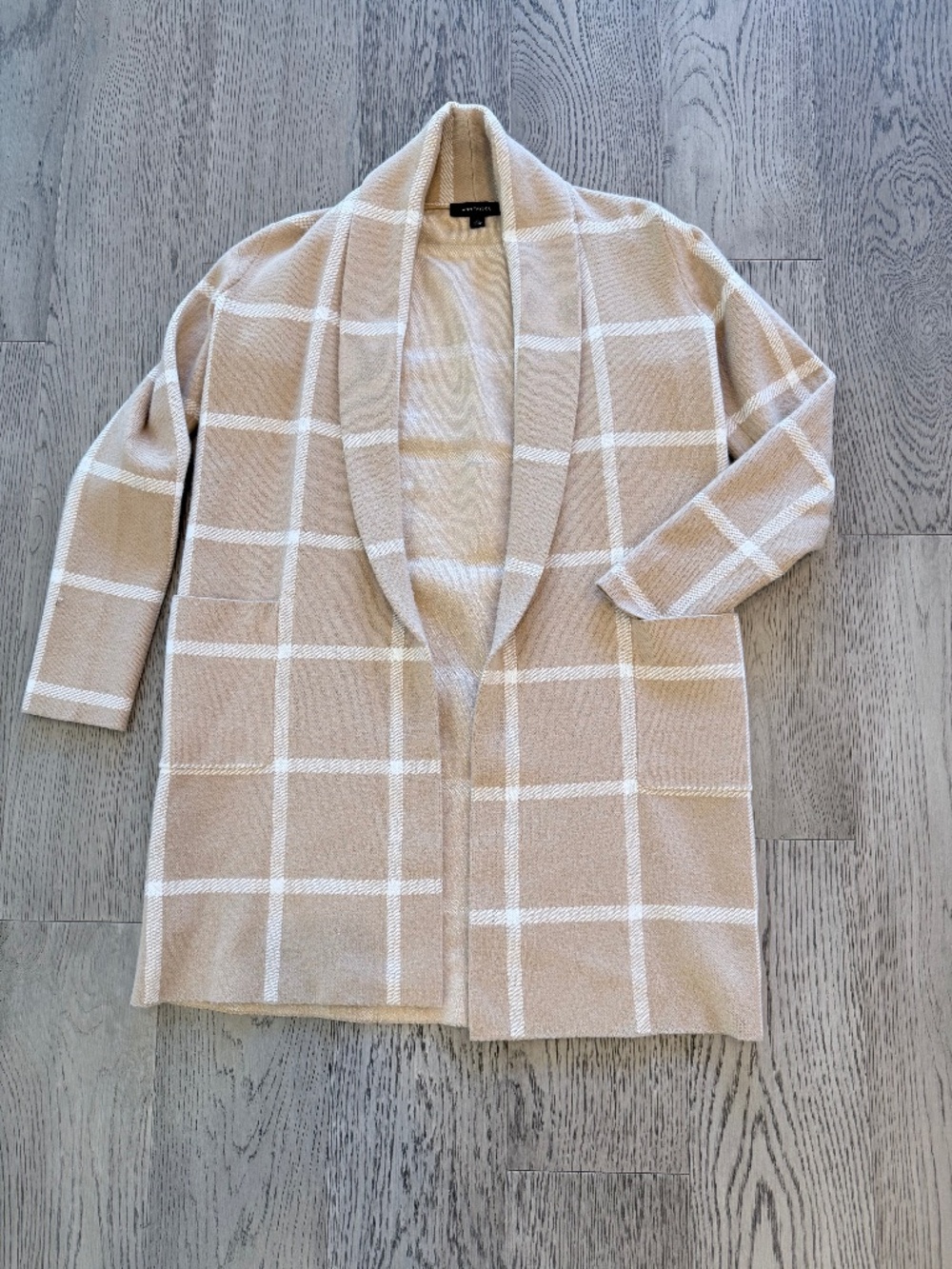 Ann Taylor Windowpane Plaid Cardigan - Size XS